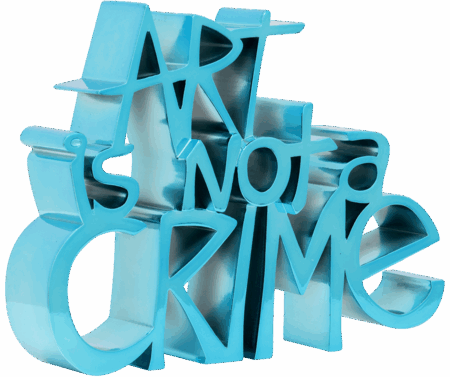 Art Is Not A Crime - Cyan