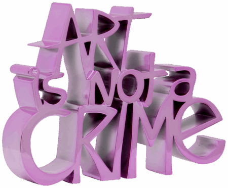 Art Is Not A Crime - Pink