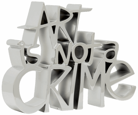 Art Is Not A Crime - Silver