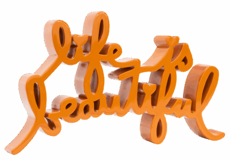 Life Is Beautiful - Tangerine Large