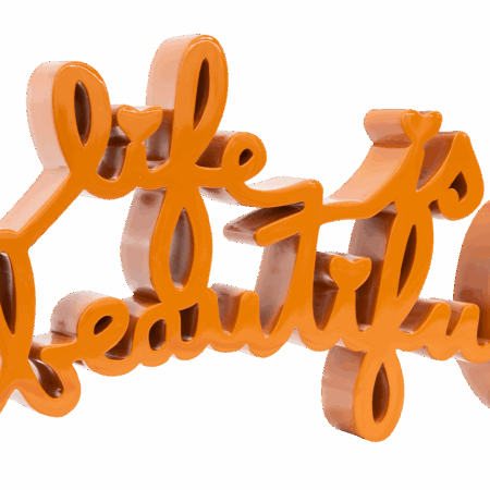 Life Is Beautiful - Tangerine Large