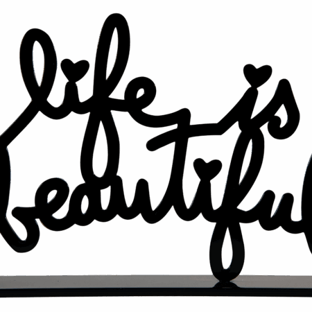 Life Is Beautiful - Black Small